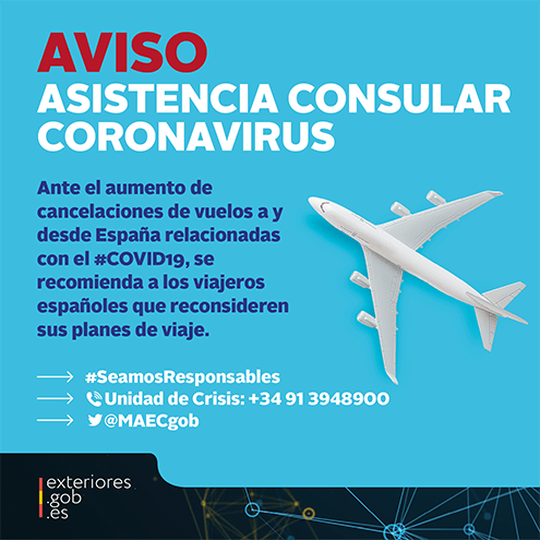 Maventur asistencia consular coronavirus