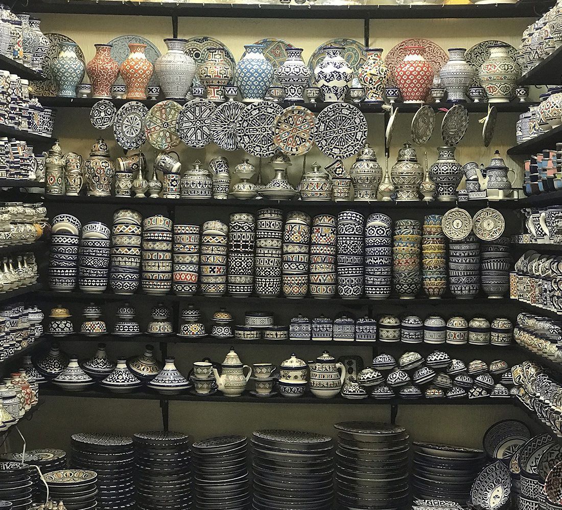 tienda de ceramica en fez maventur