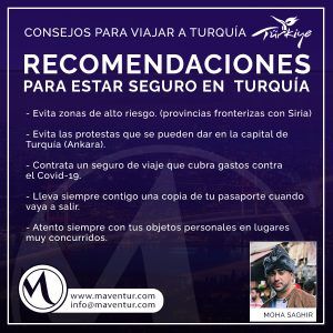 recomendaciones para estar seguro en Turquia