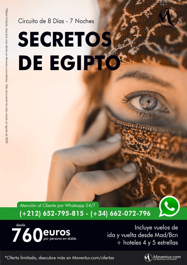 secretos de egipto de 8 dias maventur travel