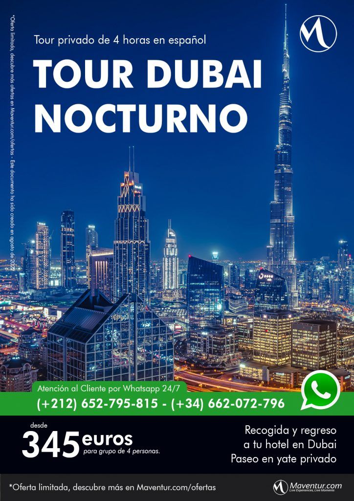 tour excursión noctura dubai 4 horas maventur travel