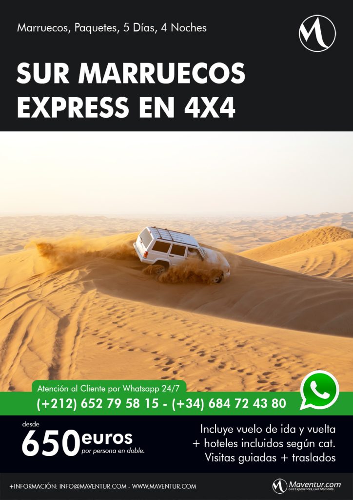 Escapada Sur de Marruecos en 4x4 desde España en Avion