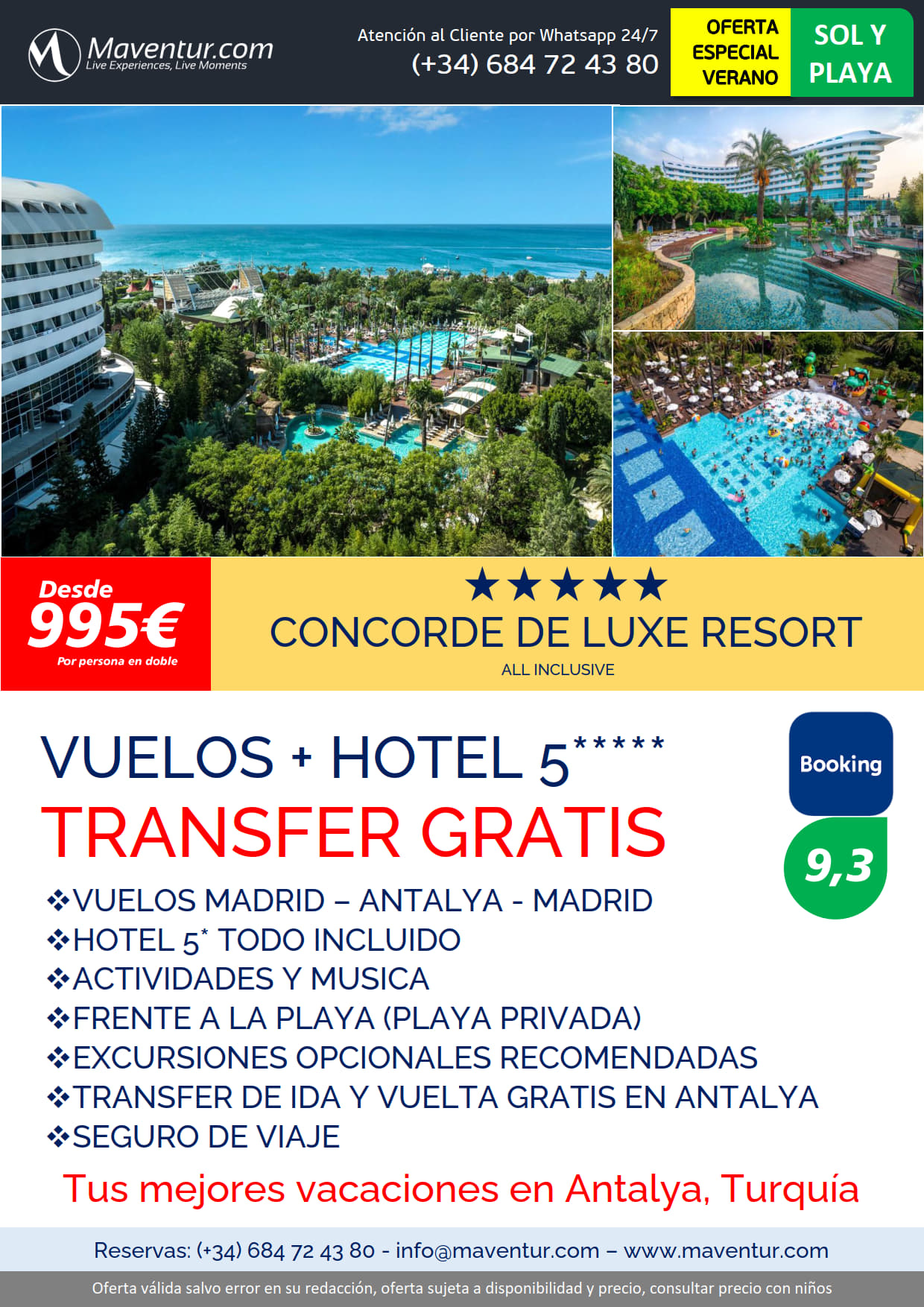 Ofertas Concorde De Luxe Resort con vuelos y transfer gratis