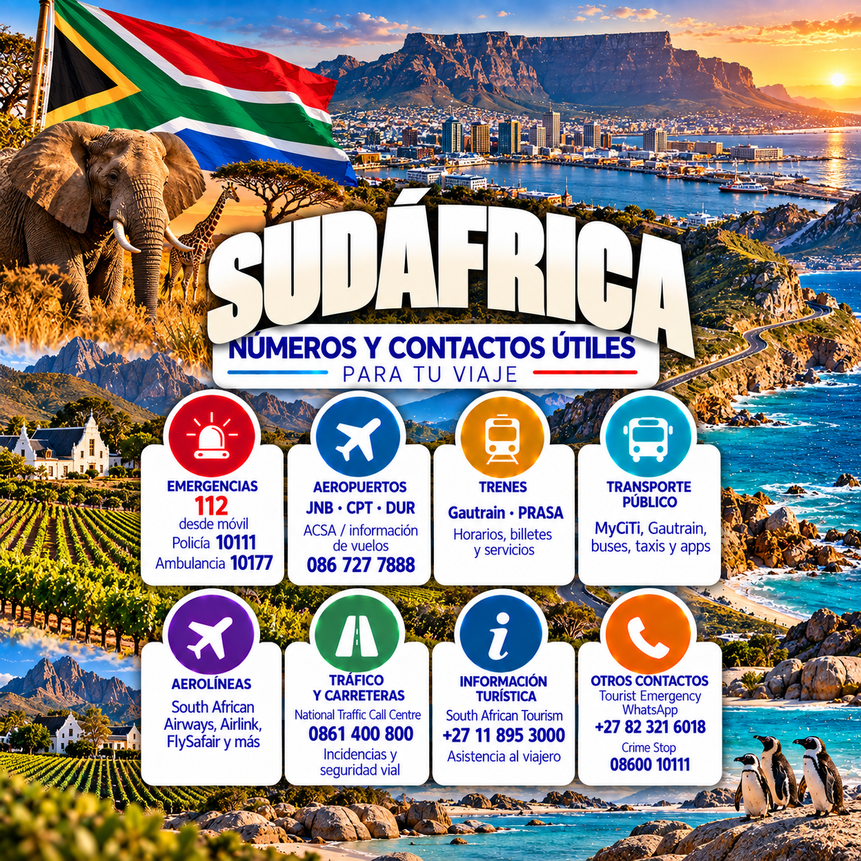 Números de Emergencia de Sudáfrica